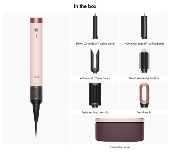 Dyson Airwrap Hair Styler Ceramic Pink & Rose Gold - Image 4