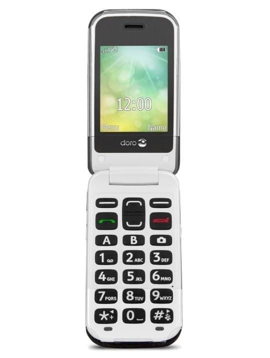 Doro 2424 Unlocked Basic Mobile Phone for Seniors - Black - Image 1