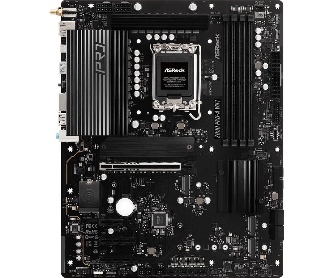Asrock Z890 Pro-A WiFi Intel Z890 LGA 1851 (Socket V1) ATX - Image 1