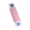 512GB Transcend ESD310 Portable SSD Dual USB (Type-A and Type-C) Pink thumbnail 3