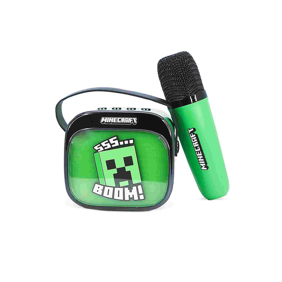 Minecraft Popsing LED Light-Up Wireless Karaoke Speaker & Microphone - Image 2