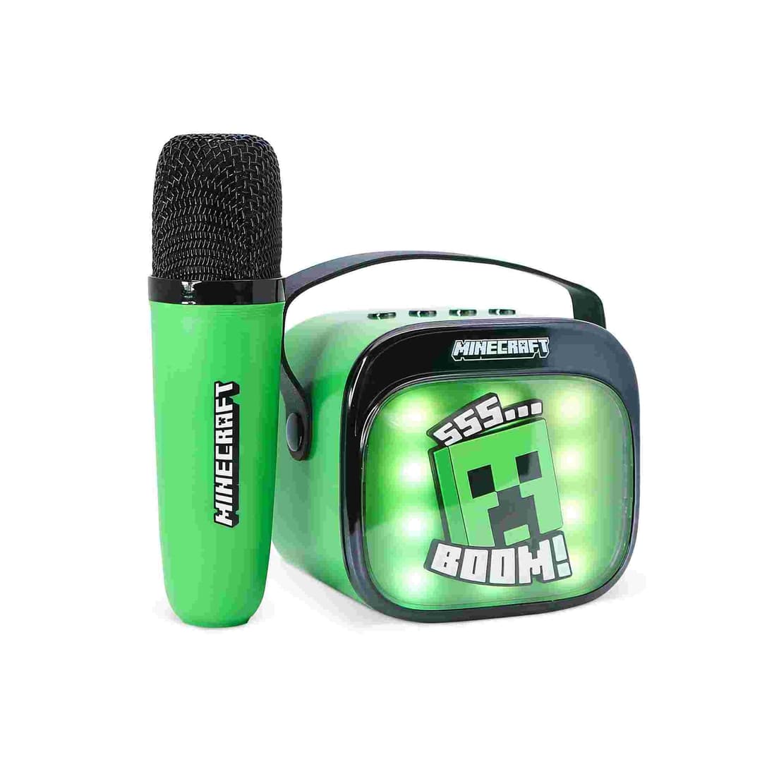 Minecraft Popsing LED Light-Up Wireless Karaoke Speaker & Microphone - Image 4