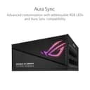 ASUS ROG Strix 1000W Gold Aura Edition Fully Modular Power Supply - Black thumbnail 6