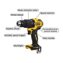 DeWalt DCD709N-XJ Cordless Impact Drill - Yellow thumbnail 3