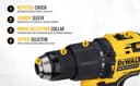 DeWalt DCD709N-XJ Cordless Impact Drill - Yellow thumbnail 4
