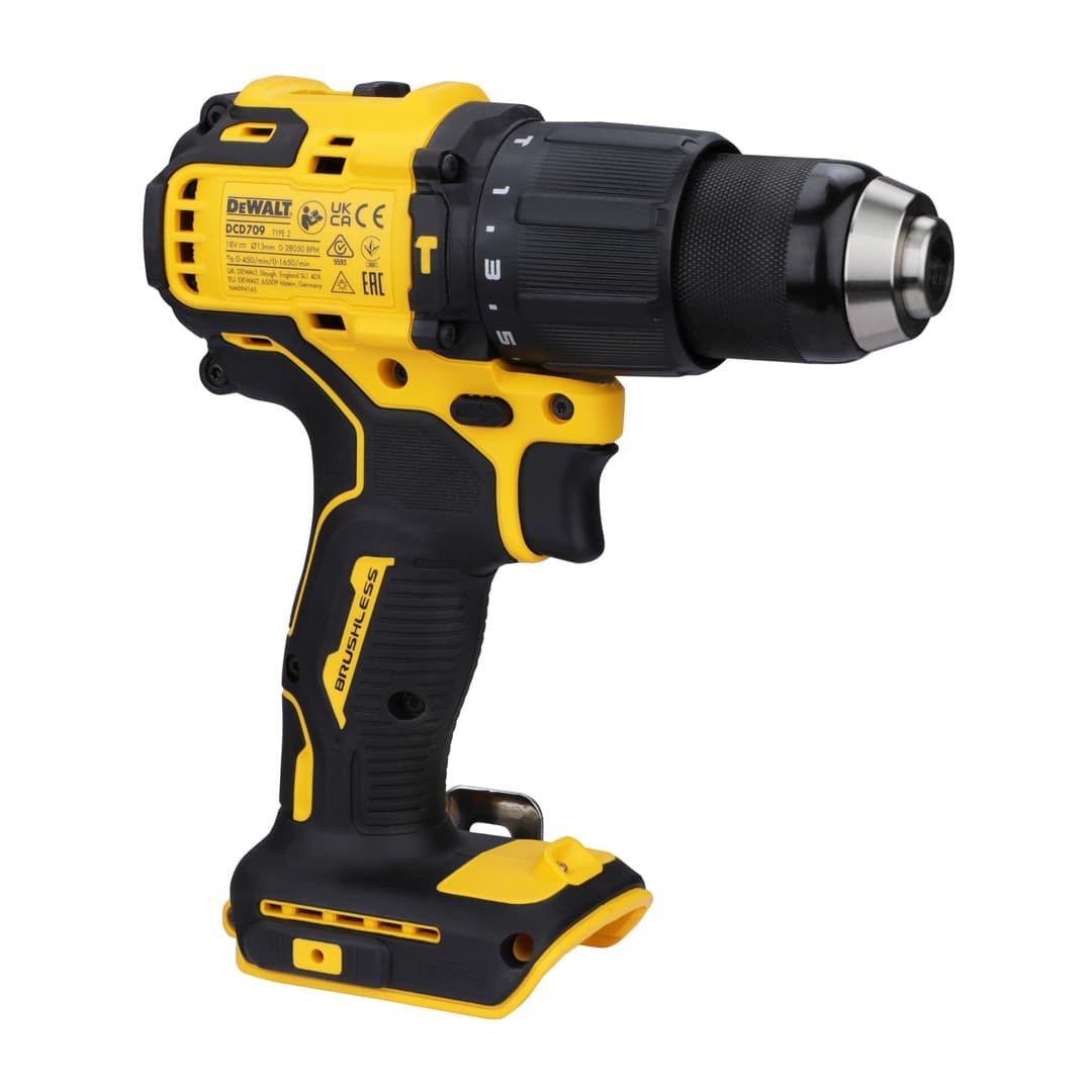 DeWalt DCD709N-XJ Cordless Impact Drill - Yellow - Image 8