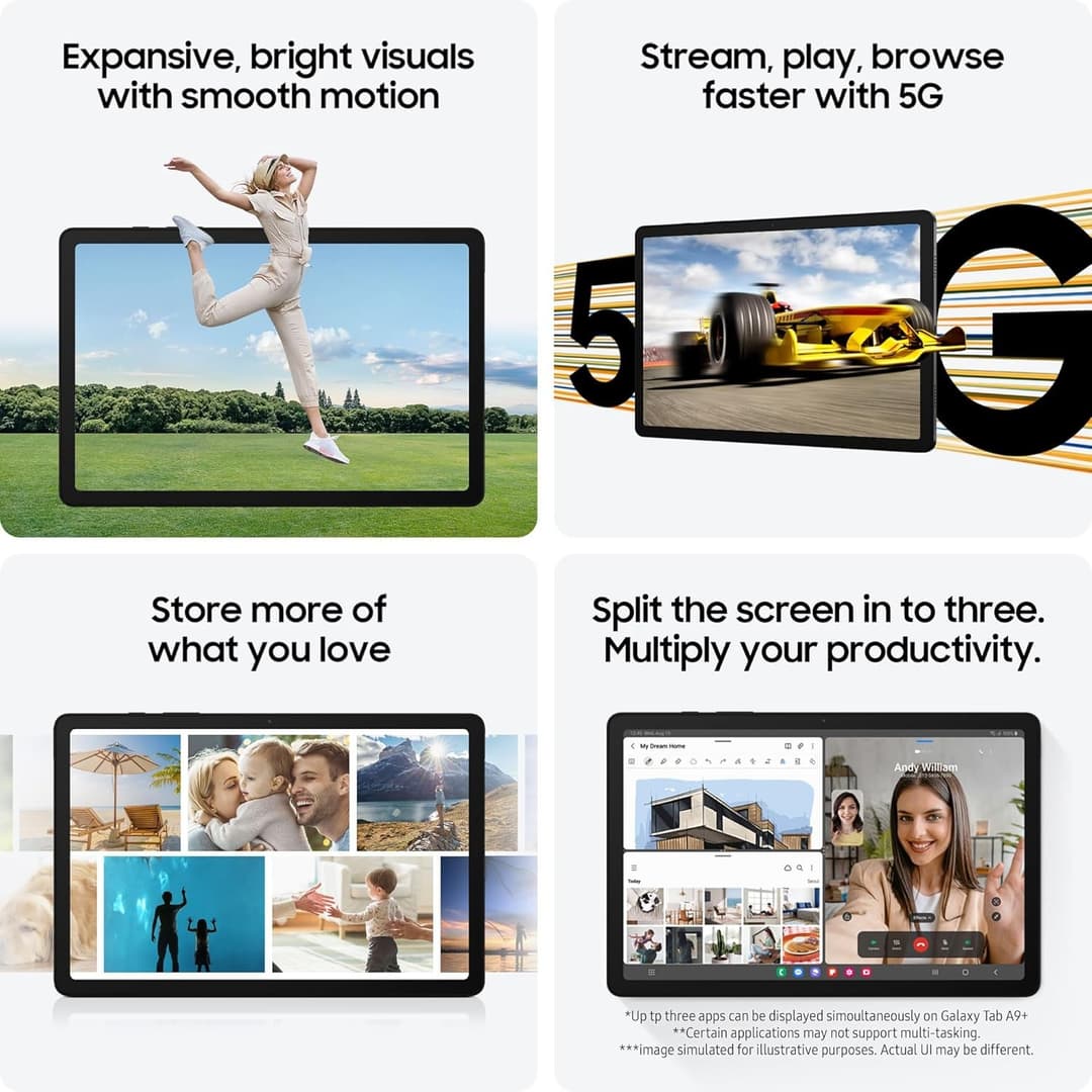 Samsung Galaxy Tab A9+ 128GB Silver - Image 5