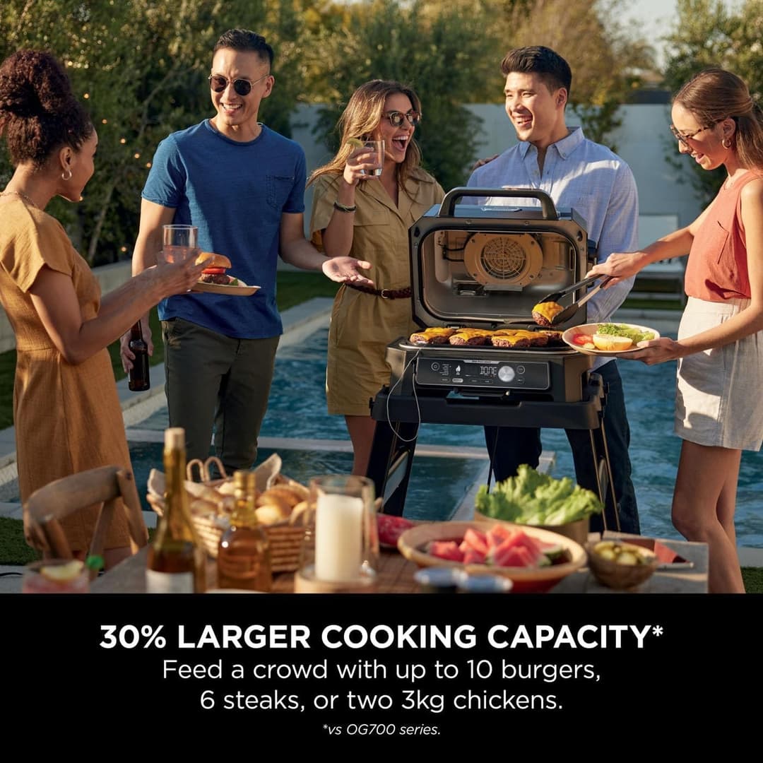 Ninja OG901UK Woodfire Pro Connect XL Grill Black Blue - Image 10