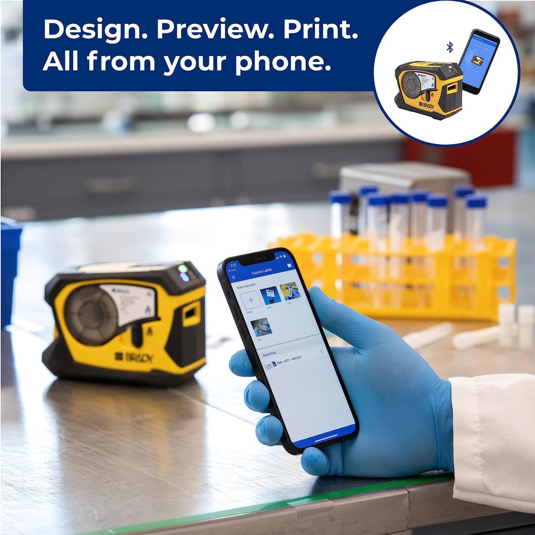 Brady M211 Portable Bluetooth Label Printer - Yellow/Black - Image 4