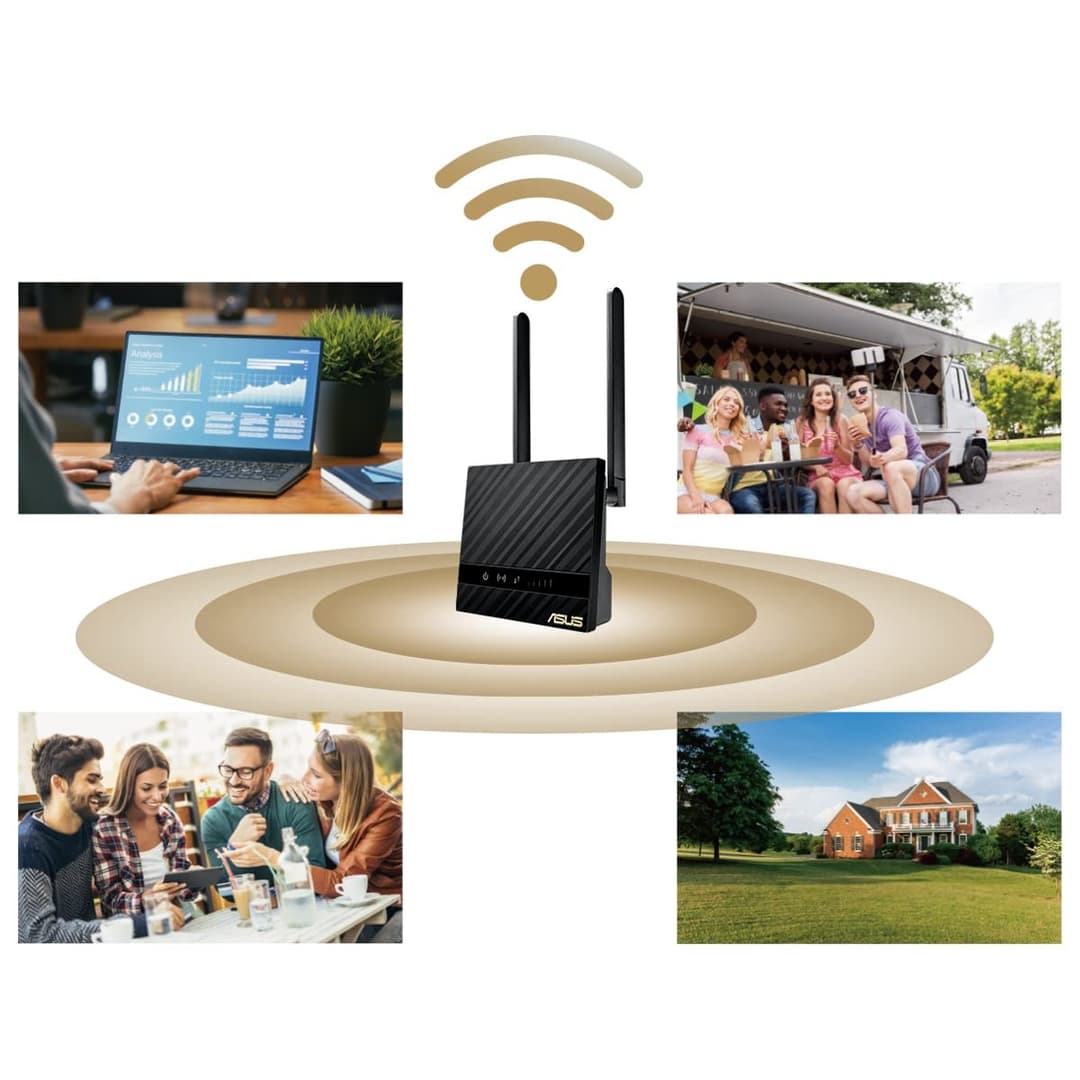 ASUS 4G-N16 Wi-Fi N300 - Black - Image 2