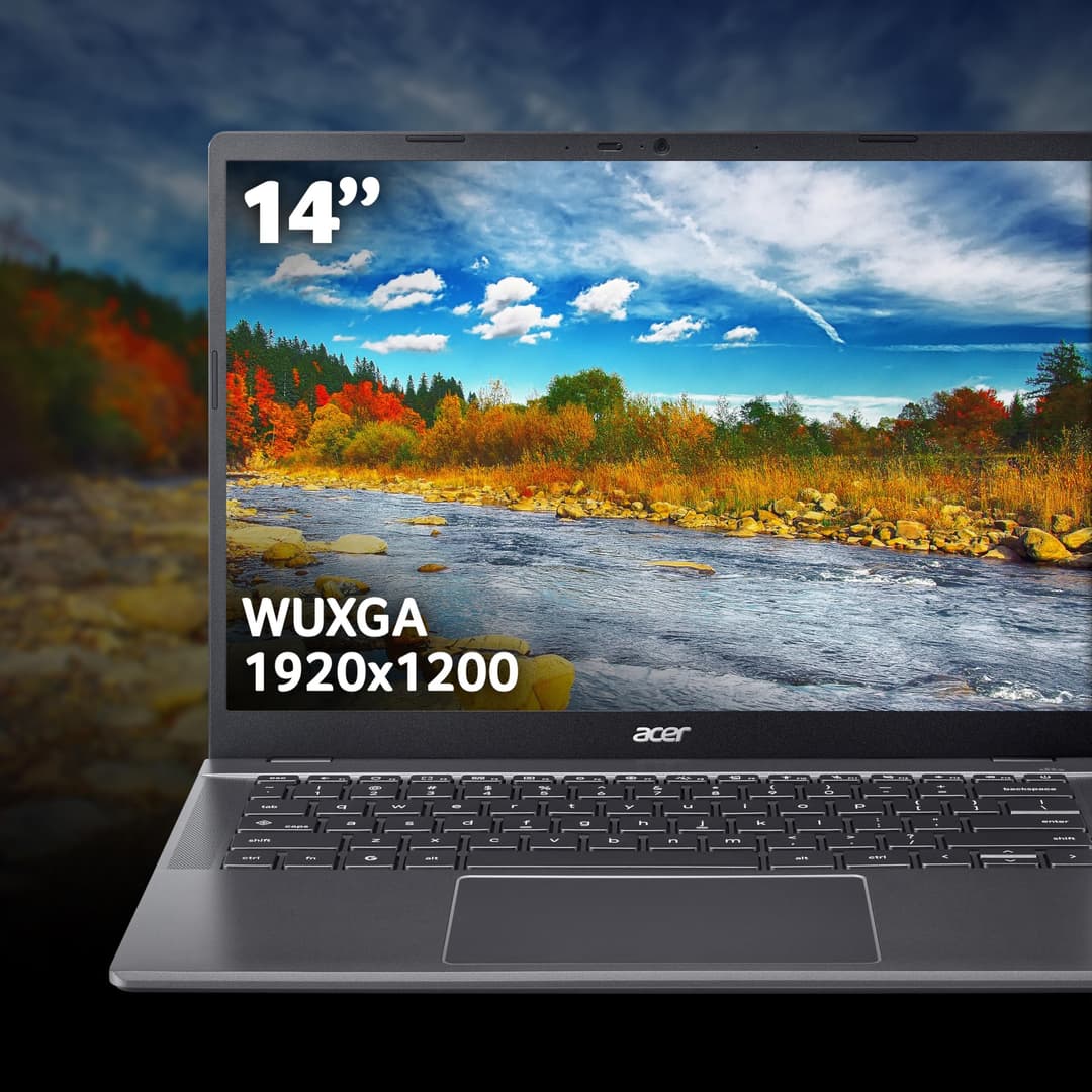 Acer Chromebook Plus 514 CB514-5H Laptop - Intel Core 5 120U, 8GB, 512GB SSD, Integrated Graphics, 14" WUXGA, Chrome OS - Image 5
