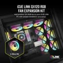 Corsair iCUE LINK QX120 RGB 120mm Magnetic Dome RGB Fan - Black thumbnail 2