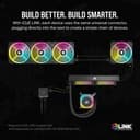 Corsair iCUE LINK QX120 RGB 120mm Magnetic Dome RGB Fan - Black thumbnail 4
