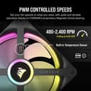 Corsair iCUE LINK QX120 RGB 120mm Magnetic Dome RGB Fan - Black thumbnail 6