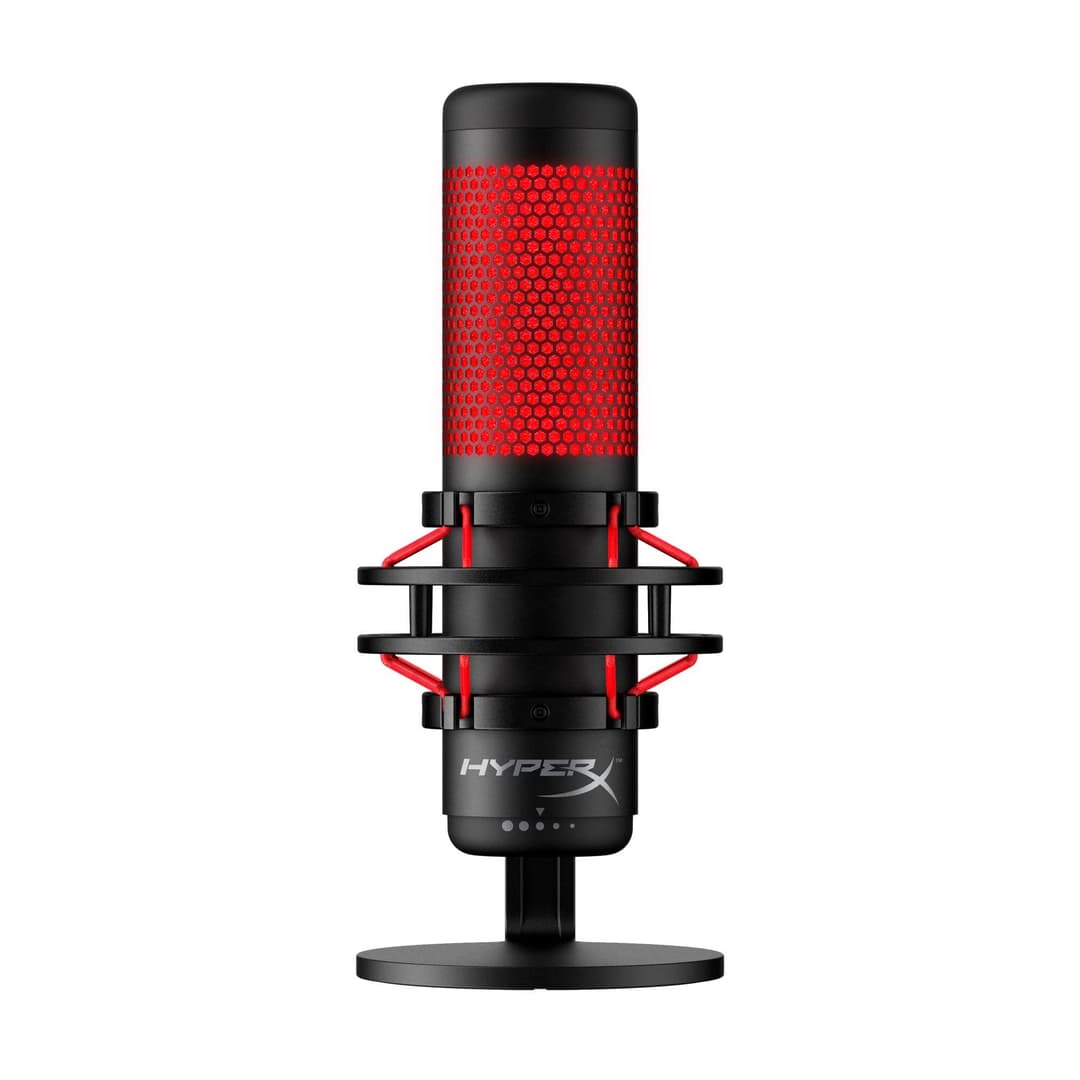 HyperX Quadcast Microphone - Black with Red Accents - Image 1