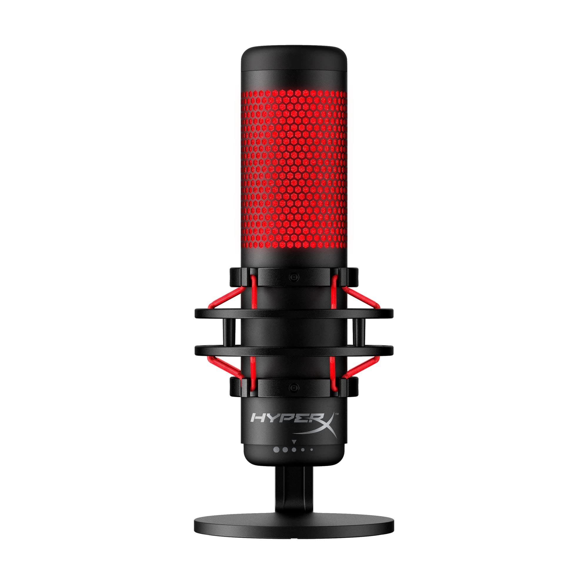 HyperX Quadcast Microphone - Black with Red Accents
