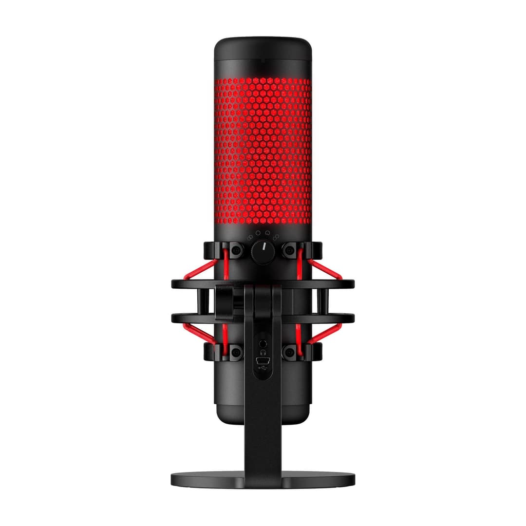 HyperX Quadcast Microphone - Black with Red Accents - Image 3