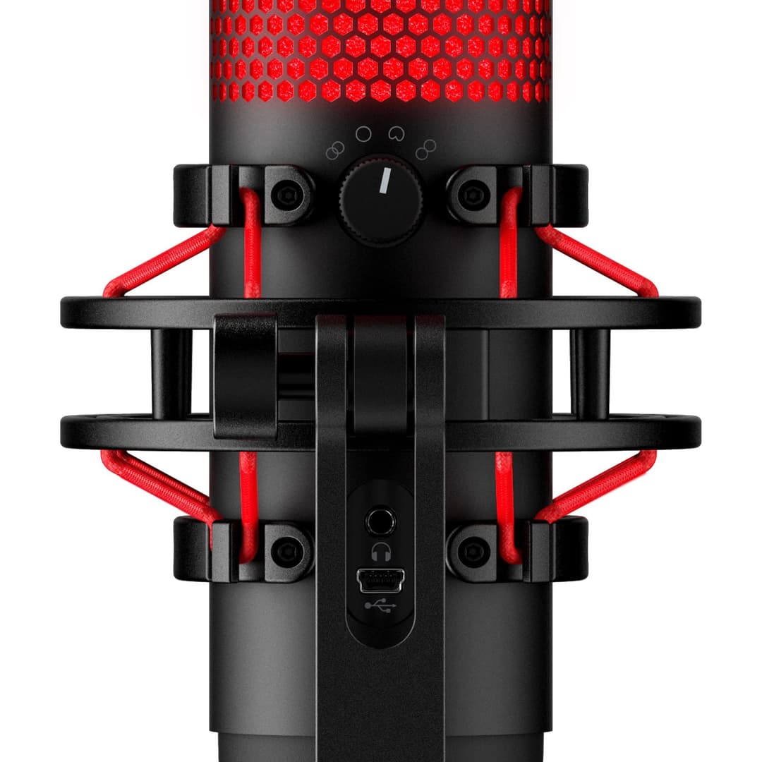 HyperX Quadcast Microphone - Black with Red Accents - Image 4