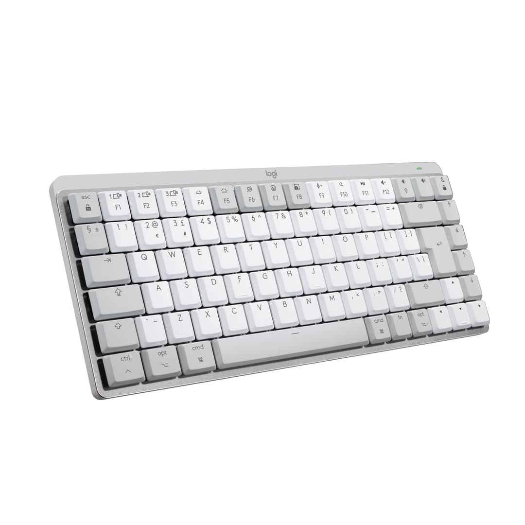 Logitech MX Mechanical Mini for Mac Wireless Illuminated Keyboard - Pale Grey - Image 1
