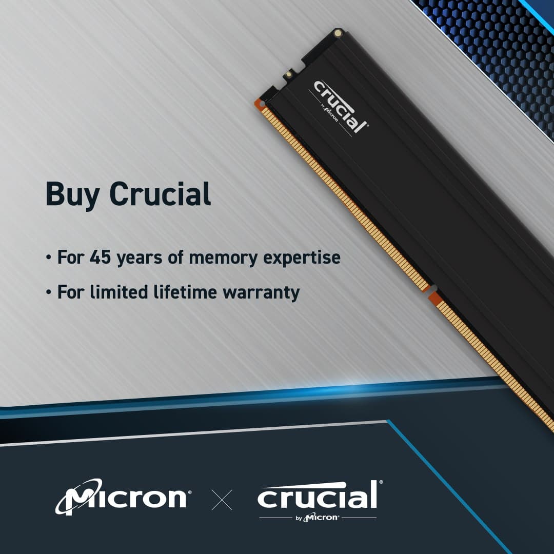 Crucial Pro CP32G56C46U5 memory module 32 GB 1 x 32 GB DDR5 288-pin DIMM - Image 6