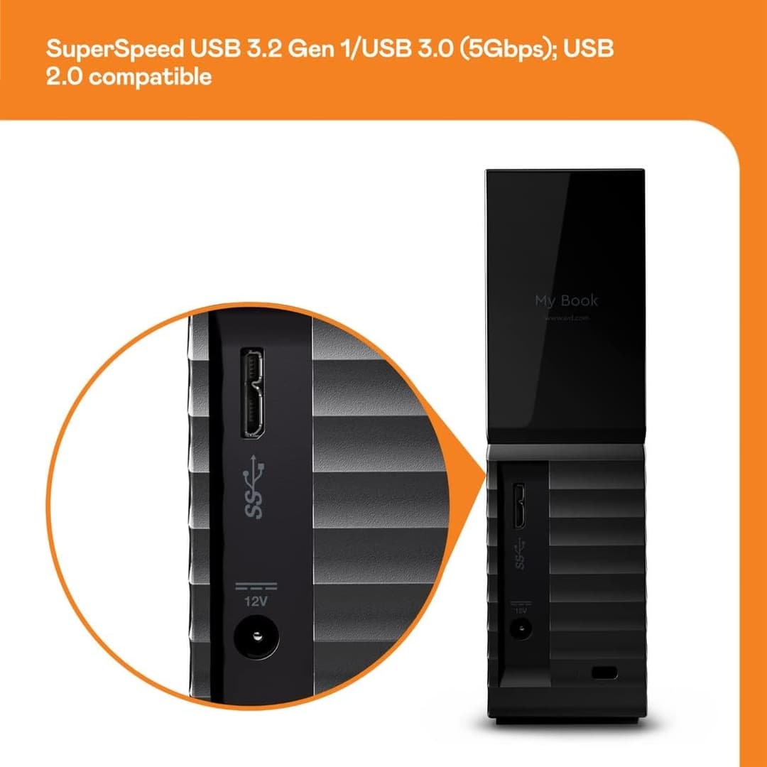 WD My Book 18TB External Hard Drive Black - Image 2