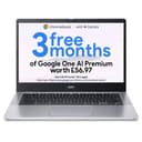 Acer Chromebook 315 CB315-4H Laptop, Intel Celeron N4500, 4GB, 64GB eMMC, Integrated Graphics, 15.6-inch FHD, Google Chrome OS - Silver thumbnail 1