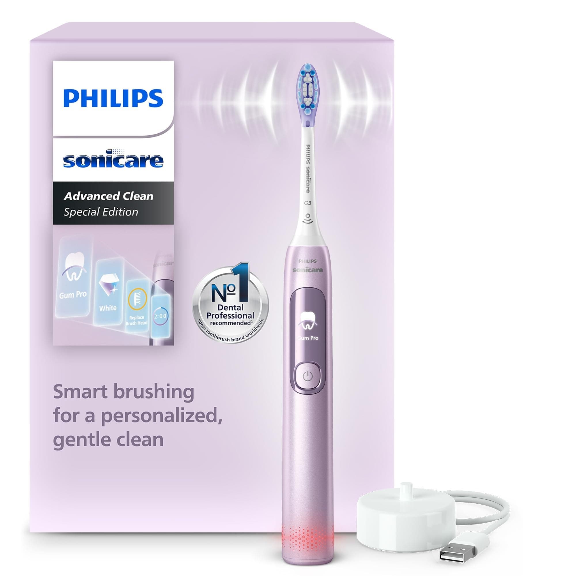 Philips Sonicare Advanced Clean Electric Toothbrush - Pink