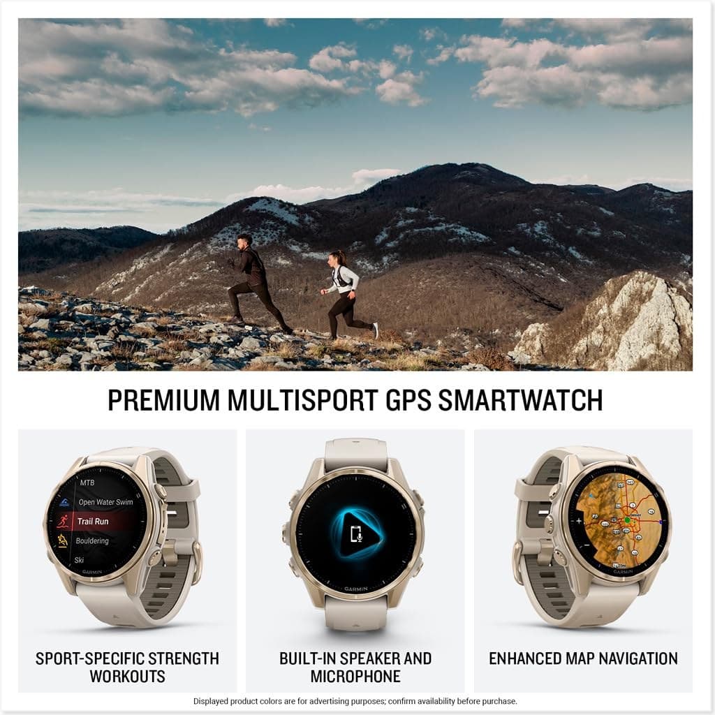 Garmin fēnix® 8 GPS Smartwatch - Soft Gold with Dark Sandstone Band - Image 3