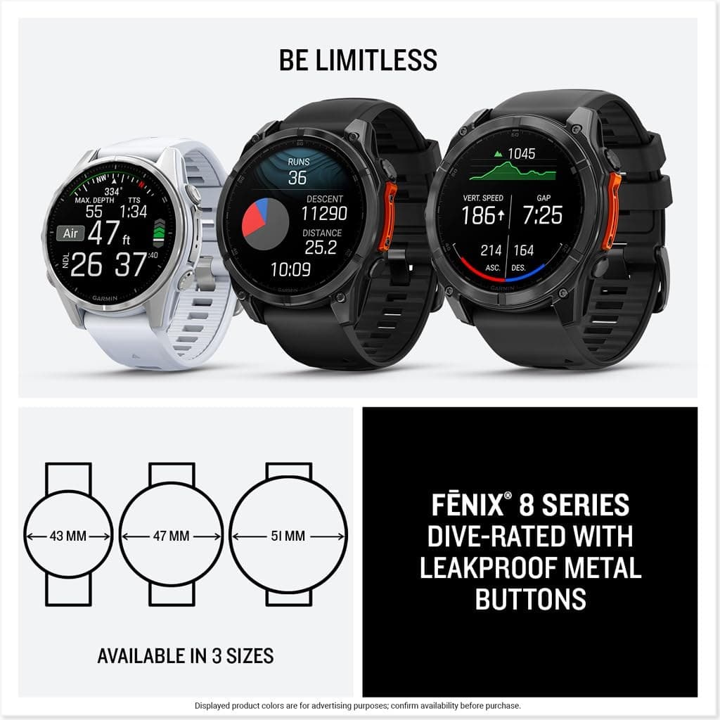 Garmin fēnix® 8 GPS Smartwatch - Soft Gold with Dark Sandstone Band - Image 8