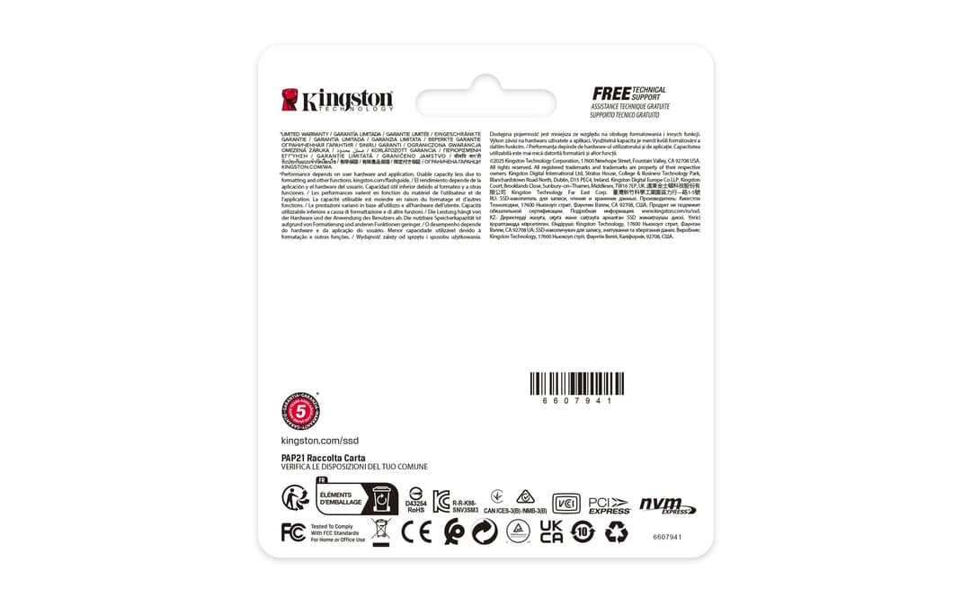 Kingston Technology 500G NV3 M.2 2230 NVMe SSD - Image 4