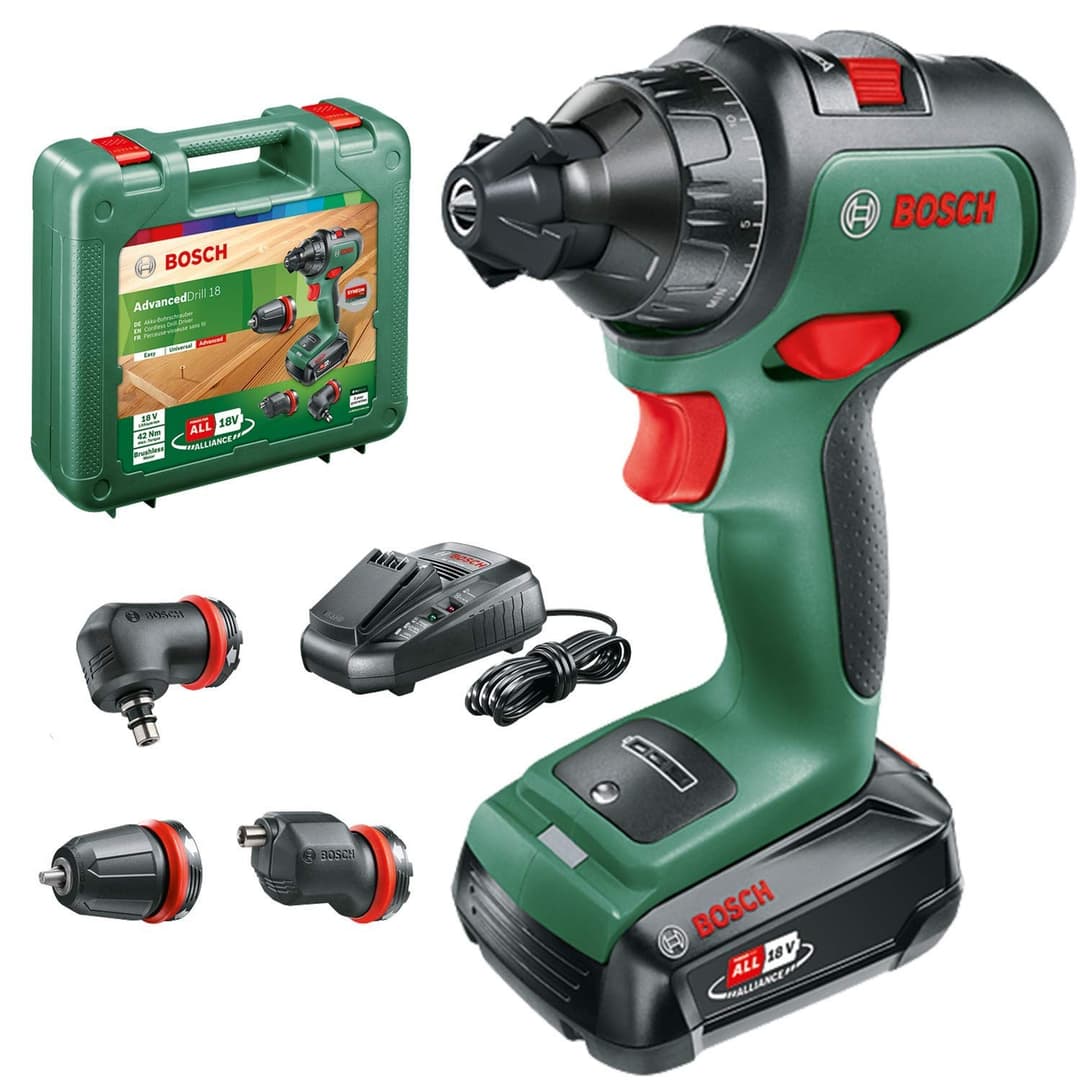 Bosch 06039B5074 Cordless AdvancedDrill 18 - Green - Image 1