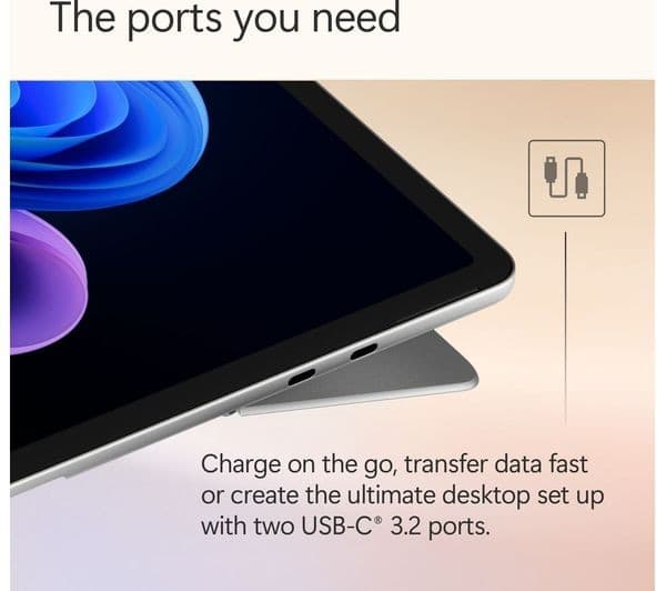 Microsoft Surface Pro 2-in-1 Detachable Touchscreen Snapdragon X Plus 16GB 512GB Platinum - Image 7