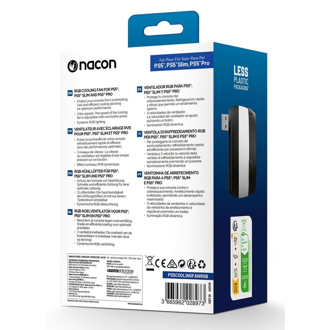 Nacon RGB Cooling Fan For PS5, PS5 Slim & PS5 Pro - Image 8