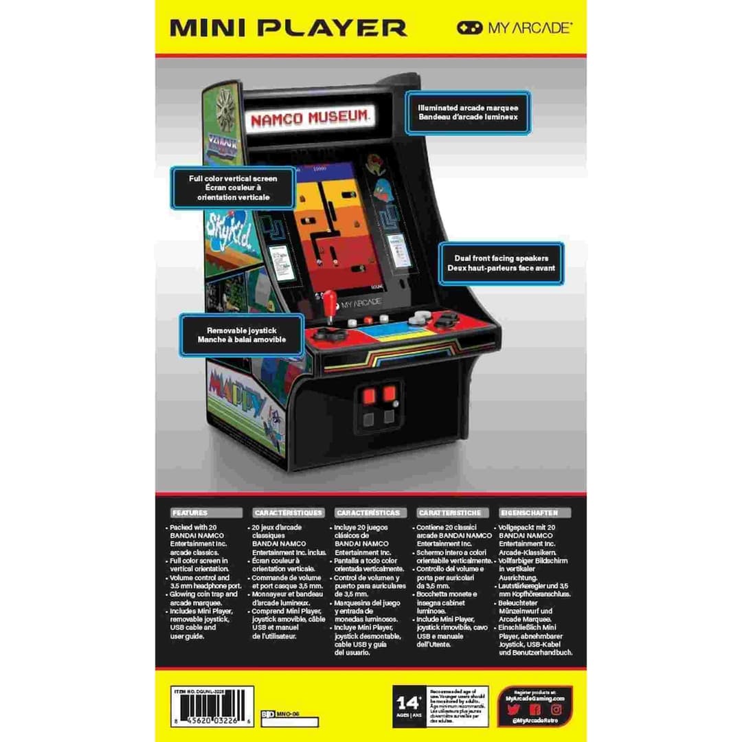 Bandai Namco Museum Hits (20 in 1) Mini Player 10 Inch - Image 8