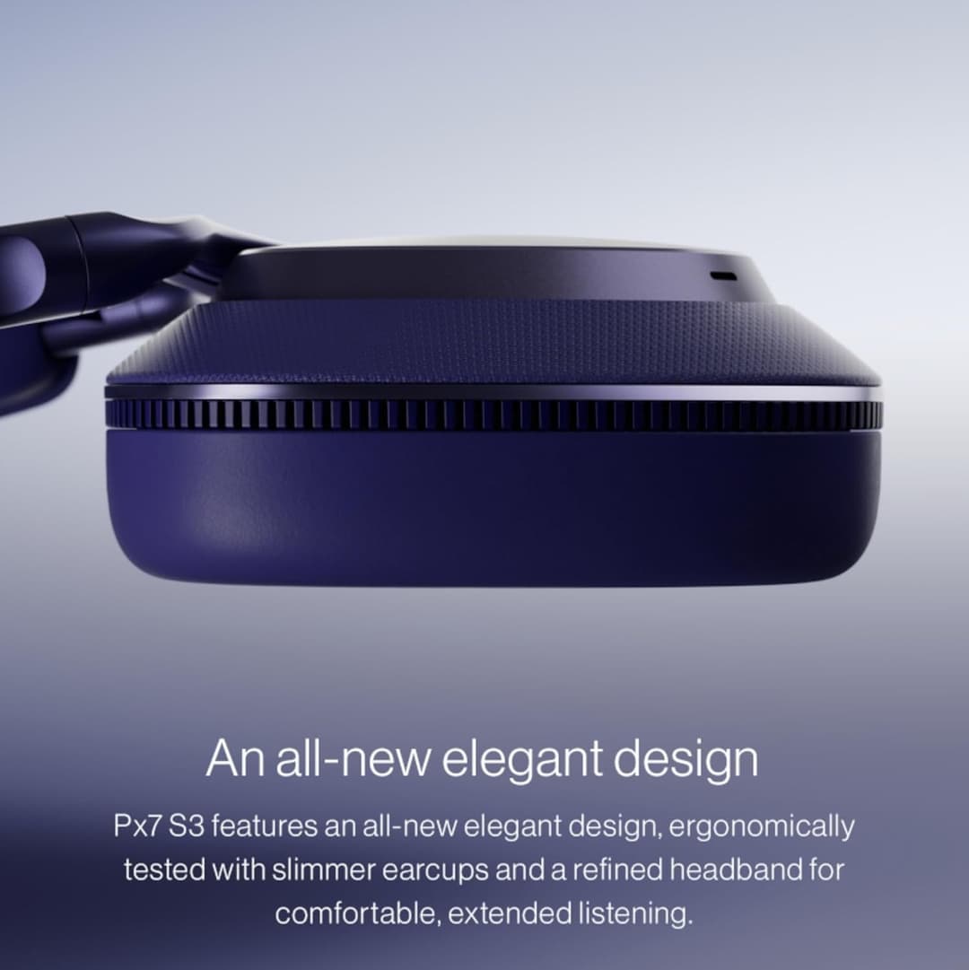 BOWERS&WILKINS Px7 S3 Wireless Bluetooth Noise-Cancelling Headphones - White - Image 6