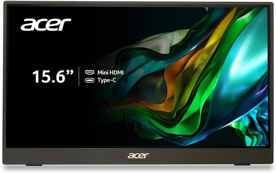 Acer PM161Q Bbmiuux 15.6" FHD Portable Monitor - Black - Image 1