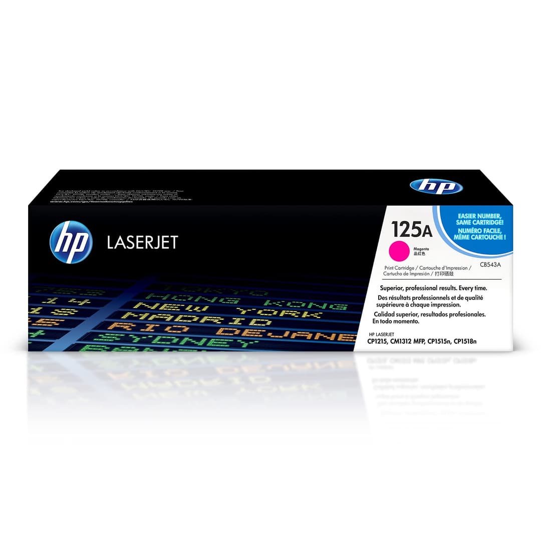 HP CB543A 125A Original LaserJet Toner Cartridge - Magenta - Image 1