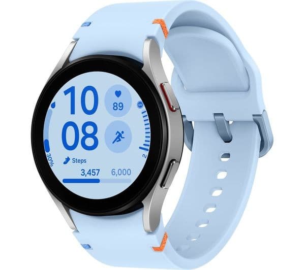 Samsung Galaxy Watch FE Smartwatch 40mm Silver Blue - Image 1