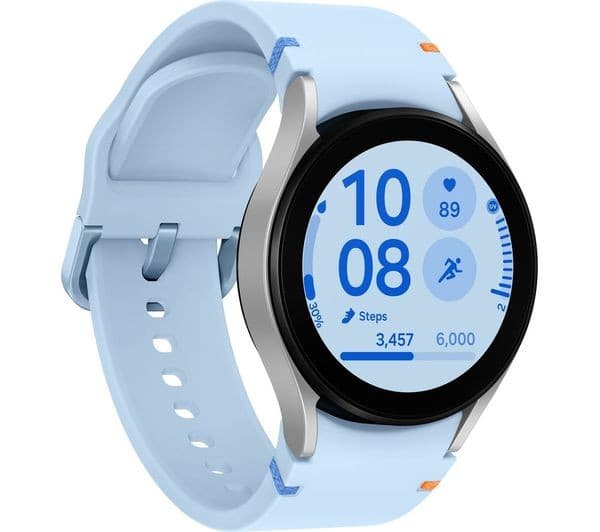 Samsung Galaxy Watch FE Smartwatch 40mm Silver Blue - Image 3