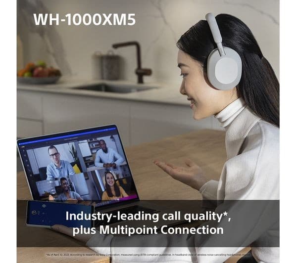 Sony WH-1000XM5 Headphones Silver - Image 9