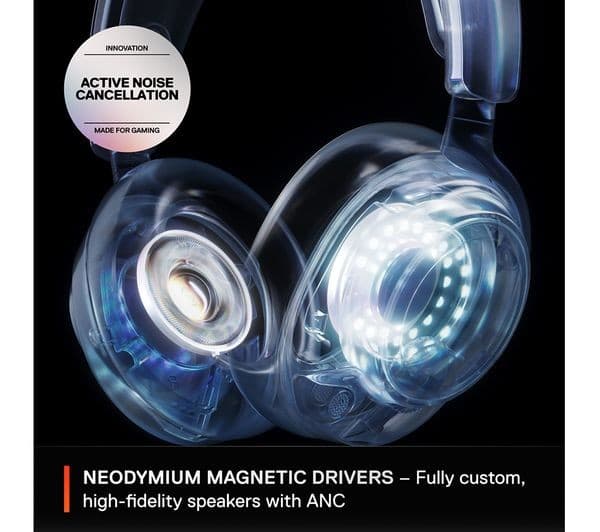 SteelSeries Arctis Nova Pro Wireless Gaming Headset White - Image 3