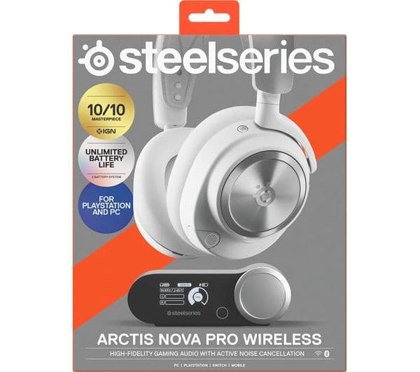SteelSeries Arctis Nova Pro Wireless Gaming Headset White - Image 10