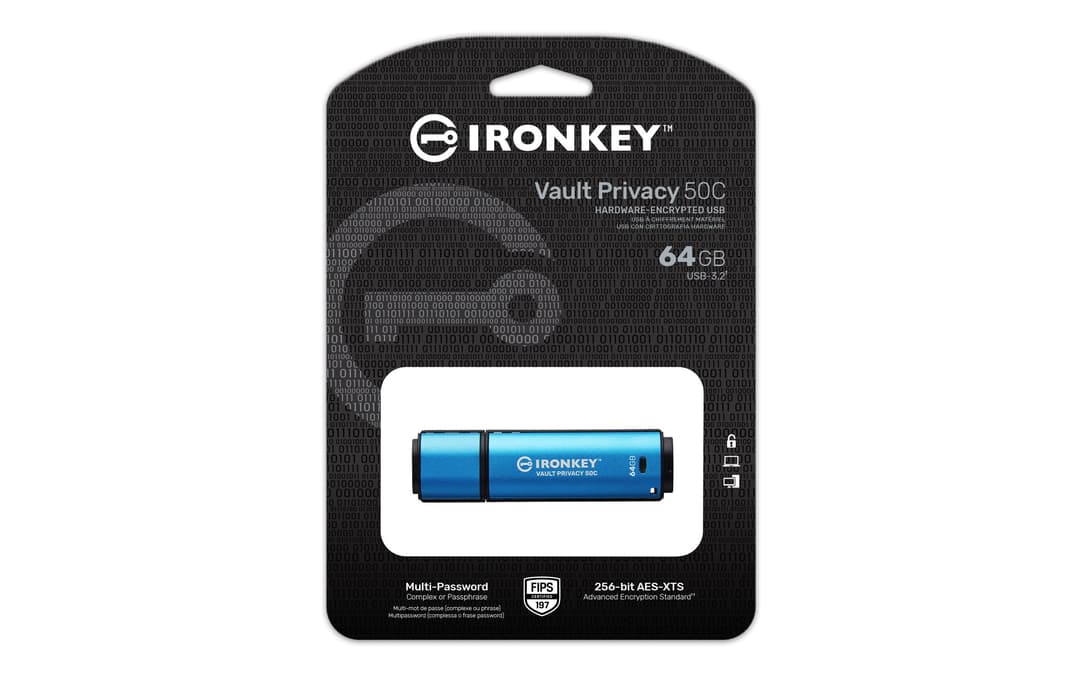 Kingston Technology IronKey 64GB USB-C Vault Privacy 50C AES-256 Encrypted, FIPS 197 - Image 6