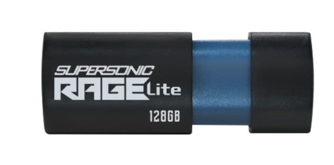 Patriot Memory Supersonic Rage Lite USB flash drive 128 GB USB Type-A 3.2 Gen 1 (3.1 Gen 1) Black, Blue - Image 1