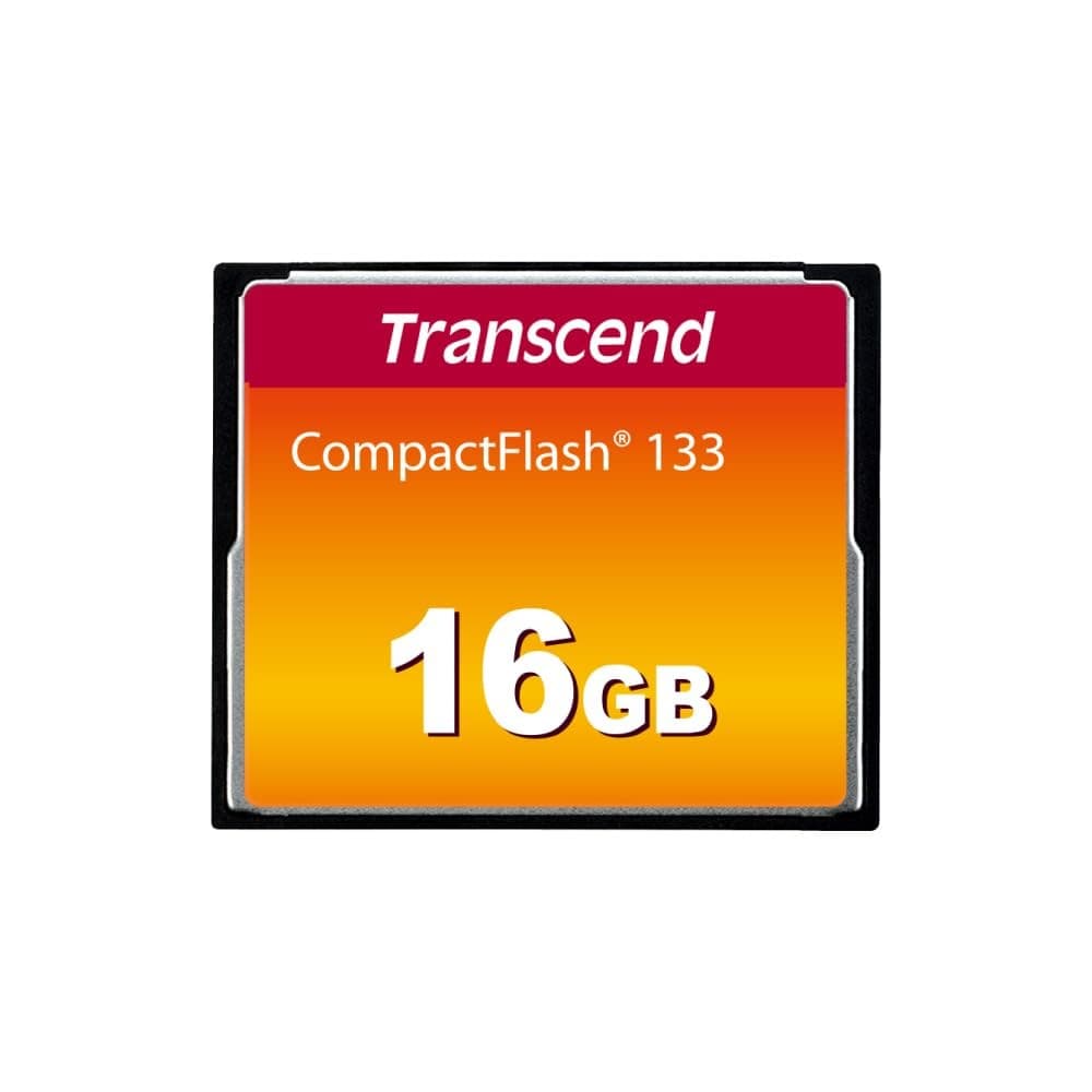 Transcend TS16GCF133 CompactFlash Memory Card - Black - Image 1