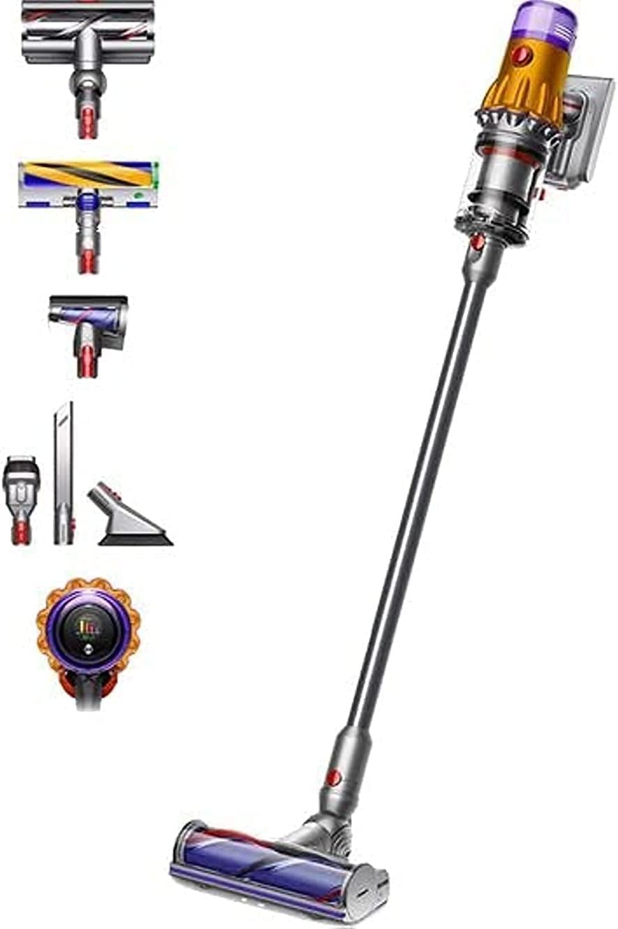 Dyson V12 Detect Slim Absolute Vacuum - Yellow & Nickel