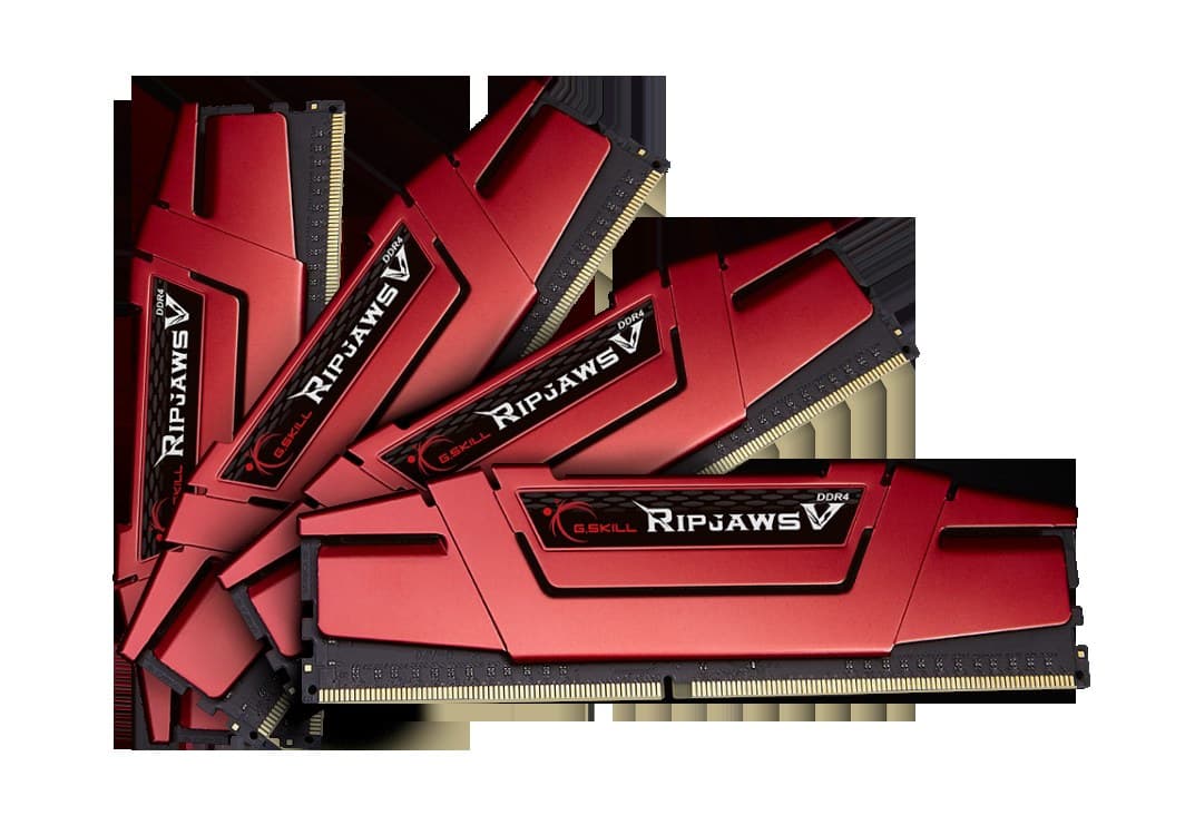 32GB G.Skill DDR4 PC4-21300 2666MHz Ripjaws V CL19 Quad Channel Desktop Kit (4x8GB) - Image 1