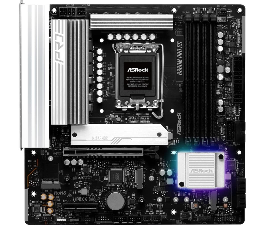 Asrock B860M Pro RS Intel B860 LGA 1851 (Socket V1) micro ATX - Image 2
