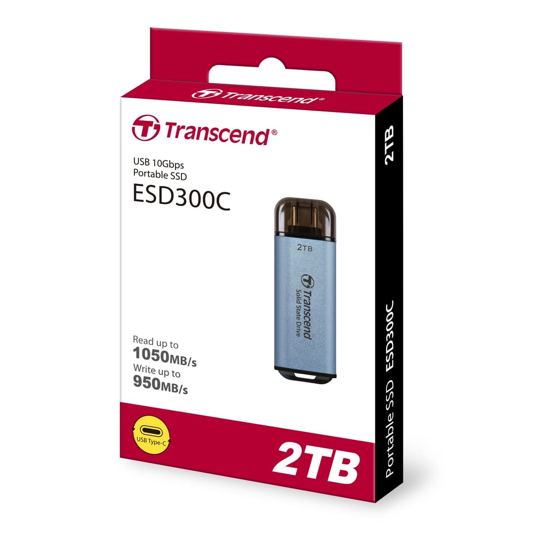 2TB Transcend ESD300 Portable SSD USB Type-C Sky Blue - Image 5