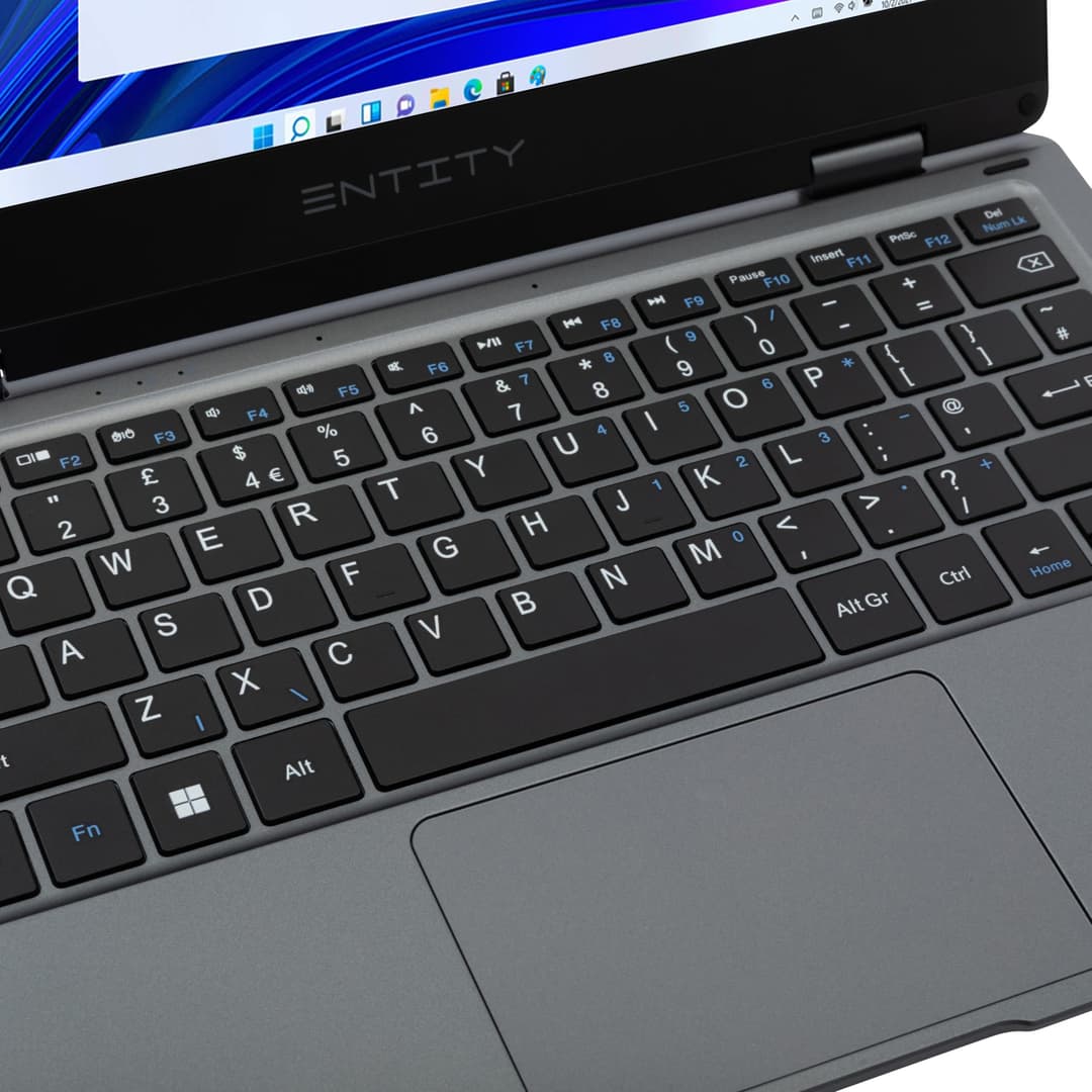 Entity Book 11.6 Targa 2 in 1 Convertible Laptop Touchscreen Tablet 128GB - Black - Image 3